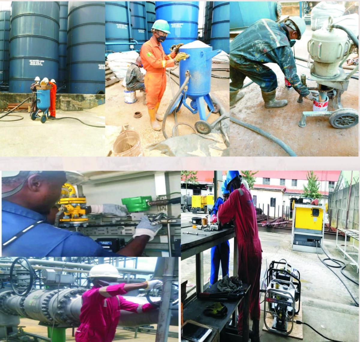 Benut's team on Valve maintenance and Instrumentation calibration for client